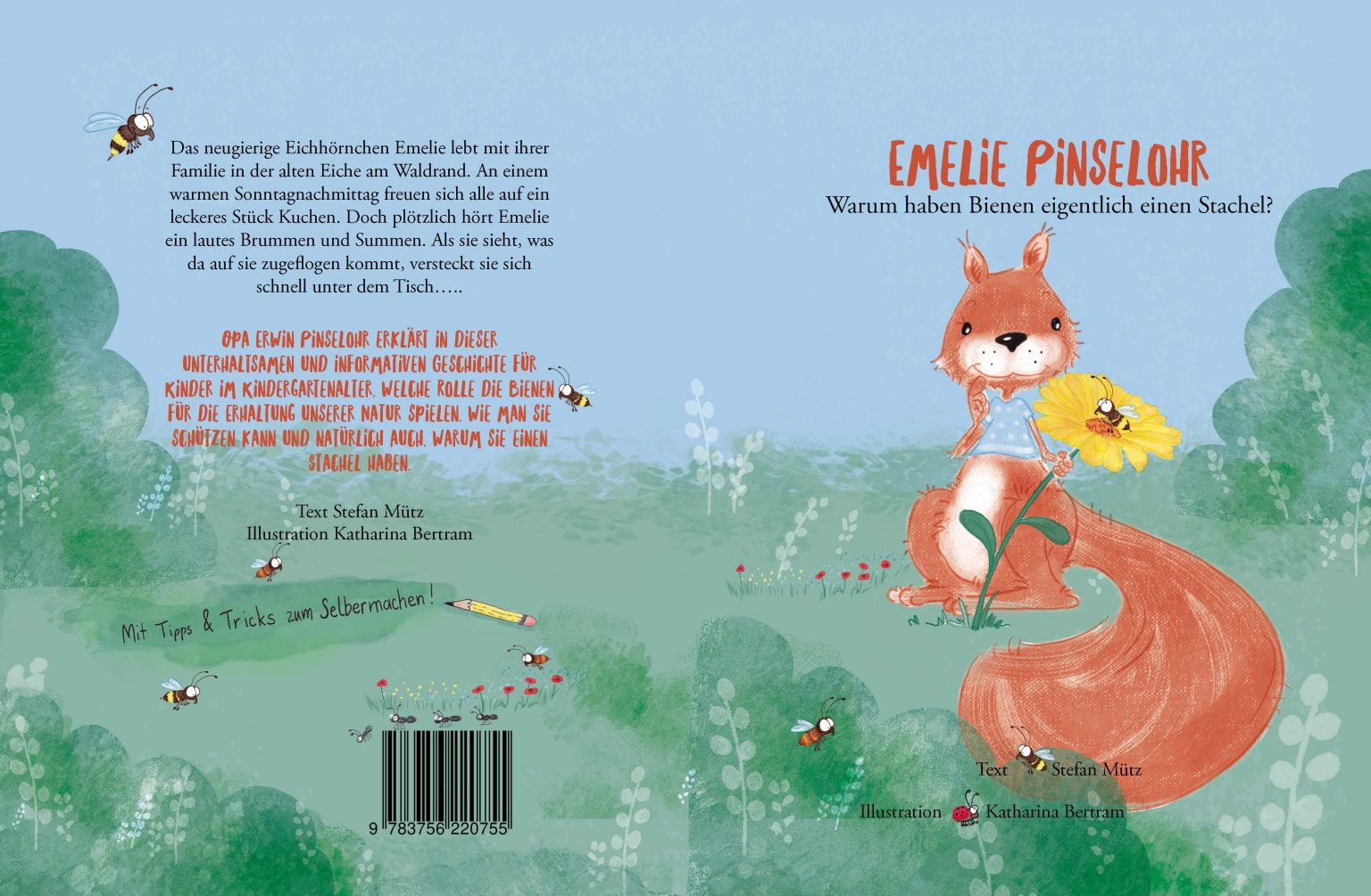 Emelie Pinselohr Kinderbuch für Bienen im Vorschulalter